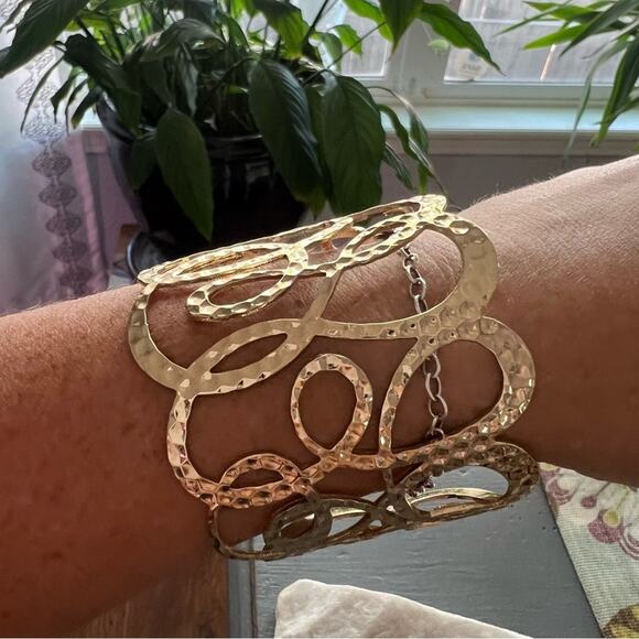 Gunmetal Hinged Bangle Bracelet - Picture 4 of 10